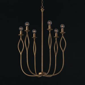 Capital Lighting - 452561ML - Six Light Chandelier - Cohen - Mystic Luster
