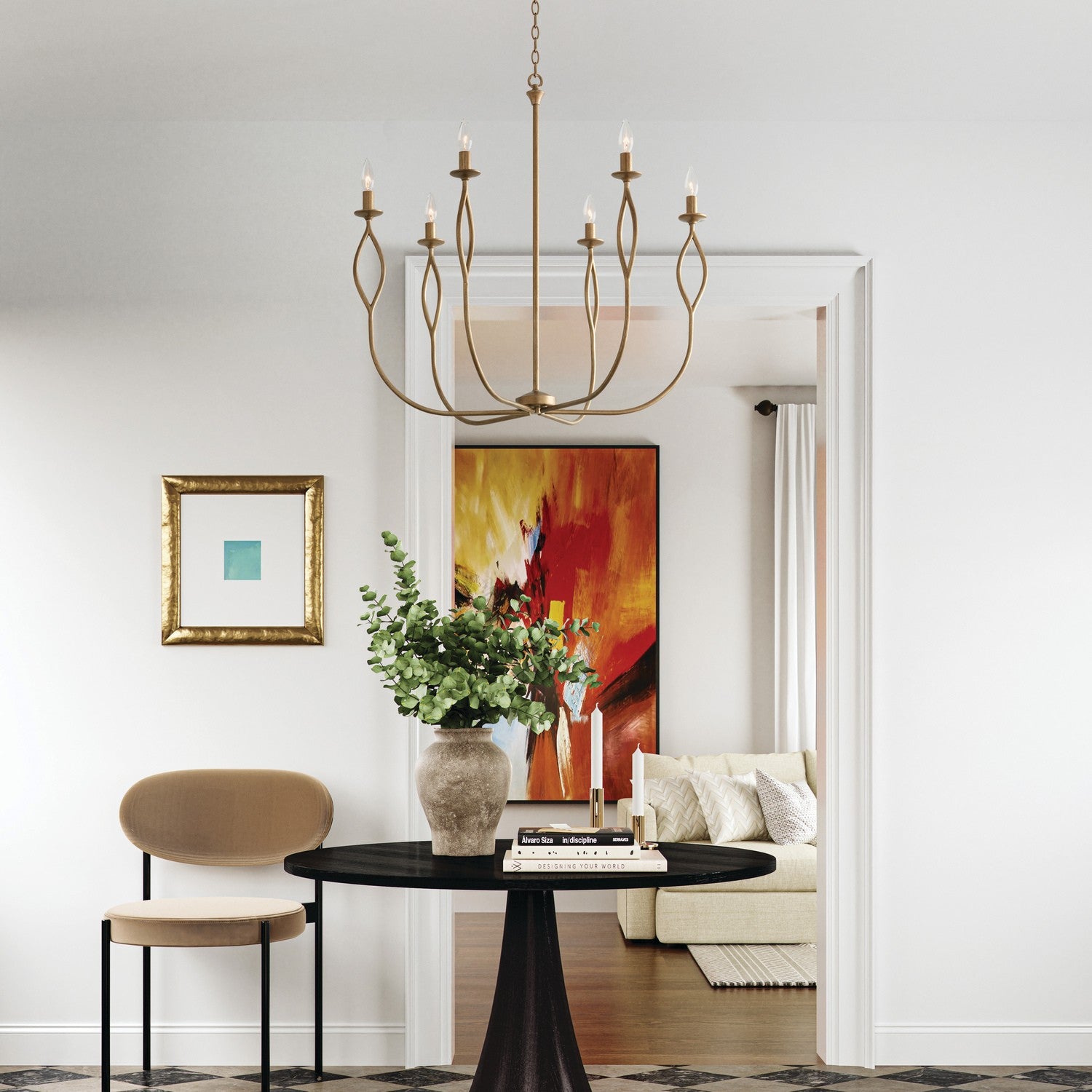 Capital Lighting - 452561ML - Six Light Chandelier - Cohen - Mystic Luster