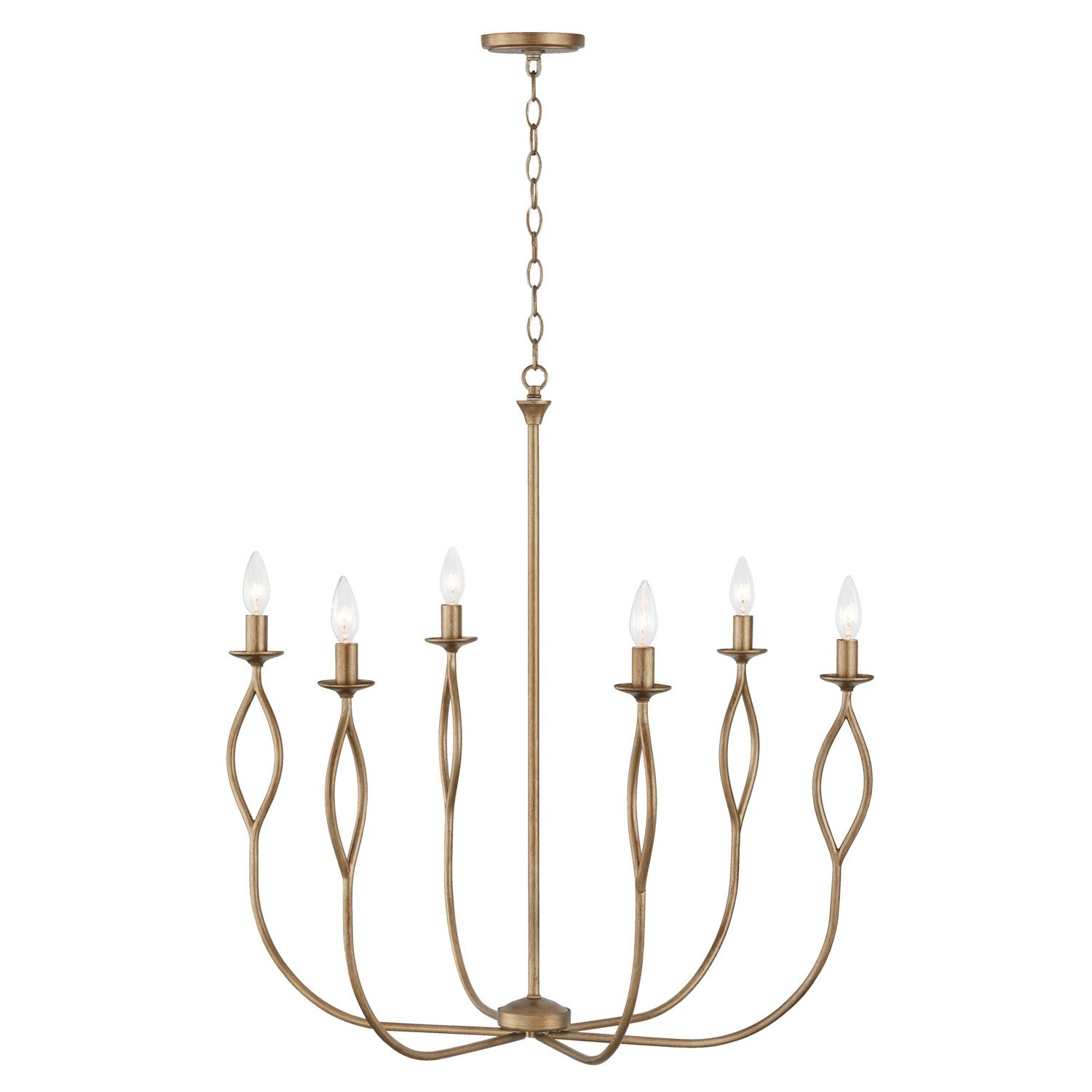 Capital Lighting - 452562ML - Six Light Chandelier - Cohen - Mystic Luster