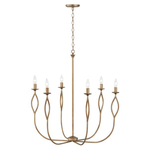 Capital Lighting - 452562ML - Six Light Chandelier - Cohen - Mystic Luster