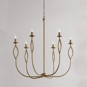 Capital Lighting - 452562ML - Six Light Chandelier - Cohen - Mystic Luster