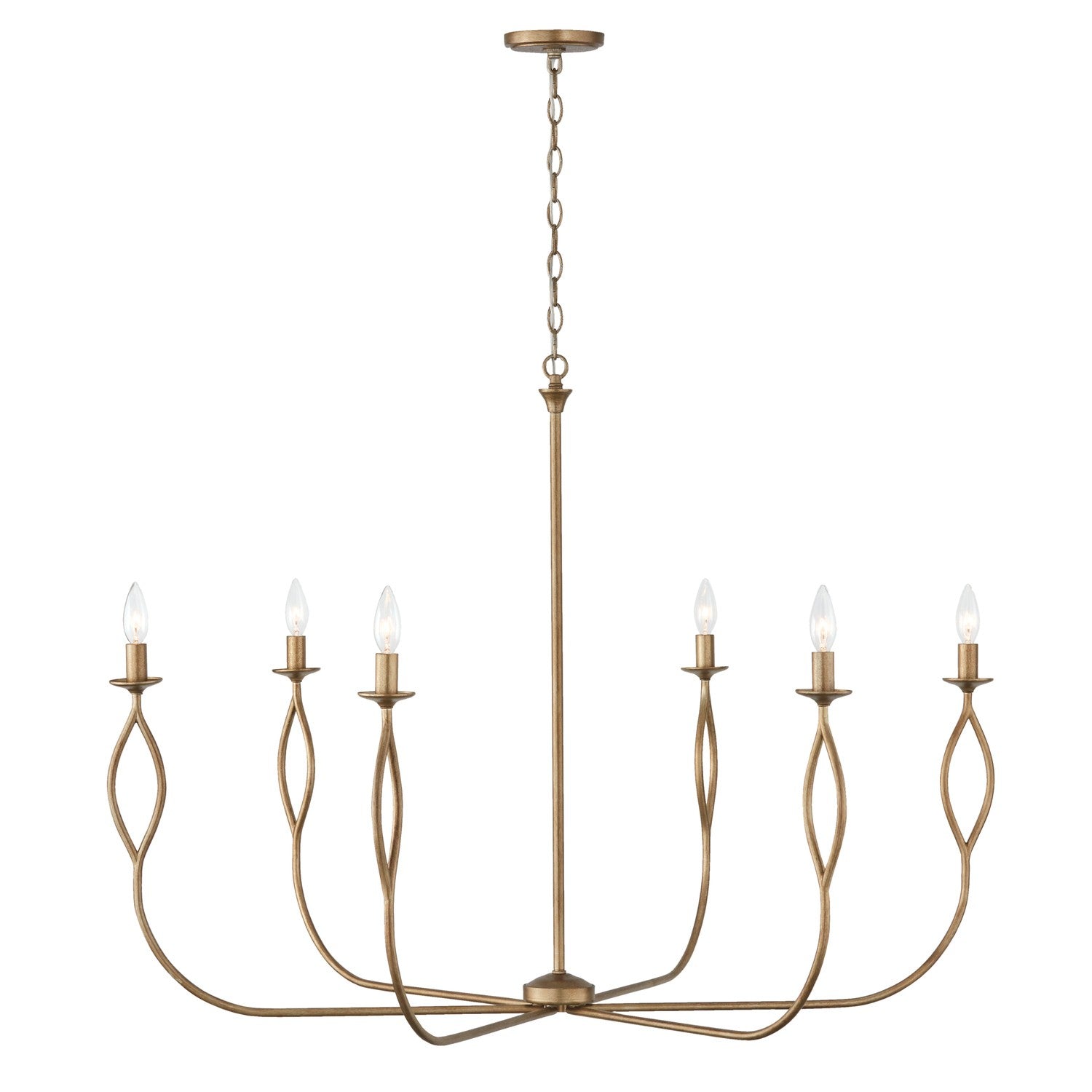 Capital Lighting - 452563ML - Six Light Chandelier - Cohen - Mystic Luster