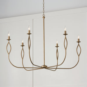 Capital Lighting - 452563ML - Six Light Chandelier - Cohen - Mystic Luster
