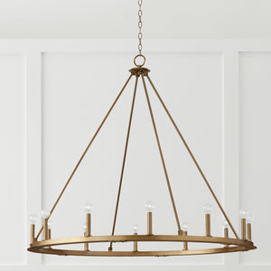 Capital Lighting - 4912AD - 12 Light Chandelier - Pearson - Aged Brass