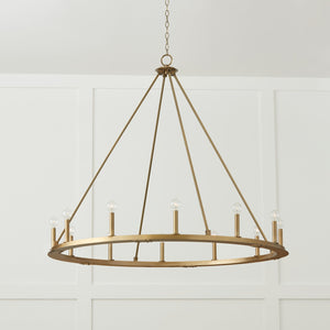 Capital Lighting - 4912AD - 12 Light Chandelier - Pearson - Aged Brass