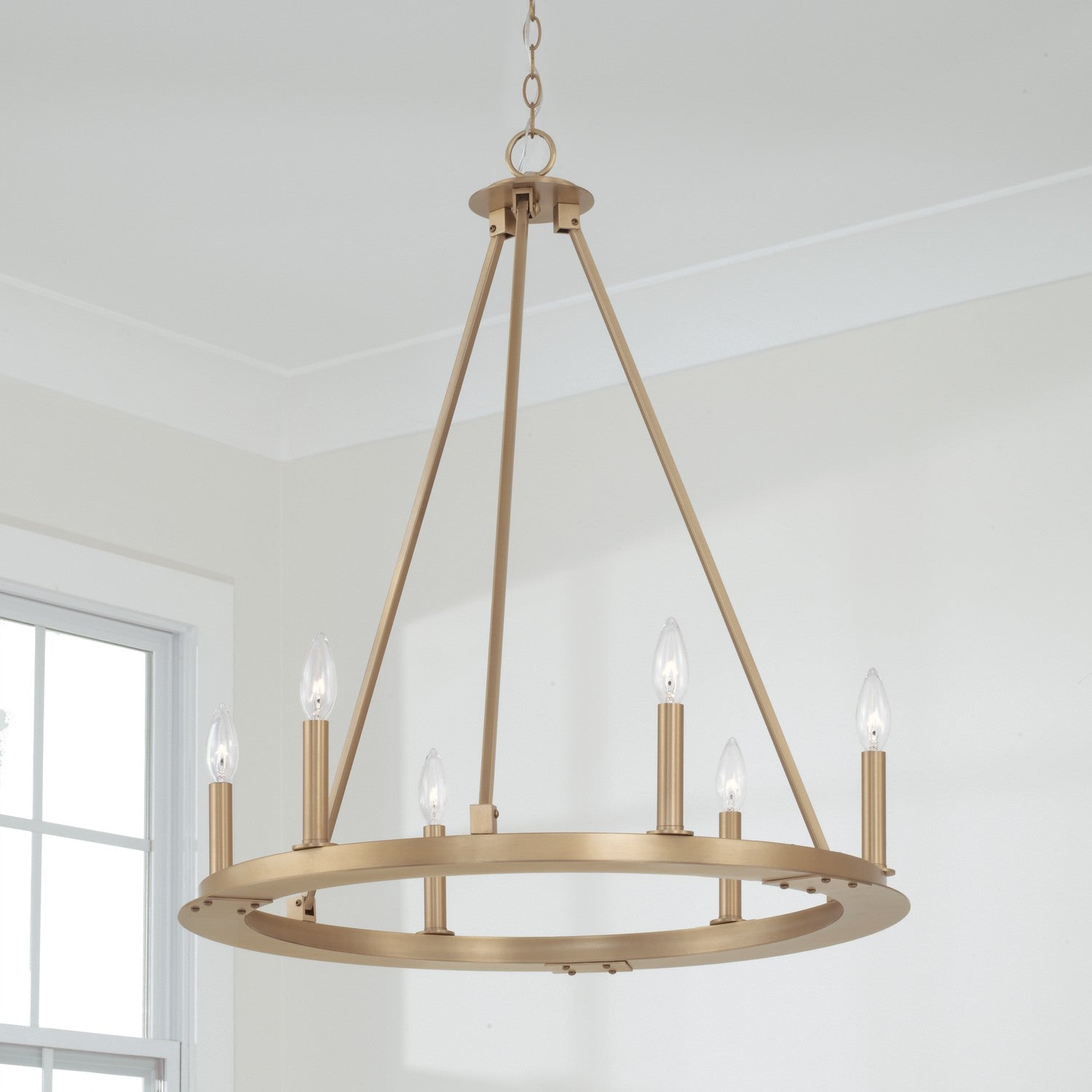 Capital Lighting - 4916AD - Six Light Chandelier - Pearson - Aged Brass