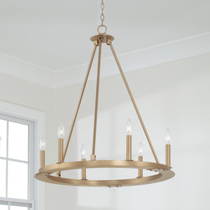 Capital Lighting - 4916AD - Six Light Chandelier - Pearson - Aged Brass