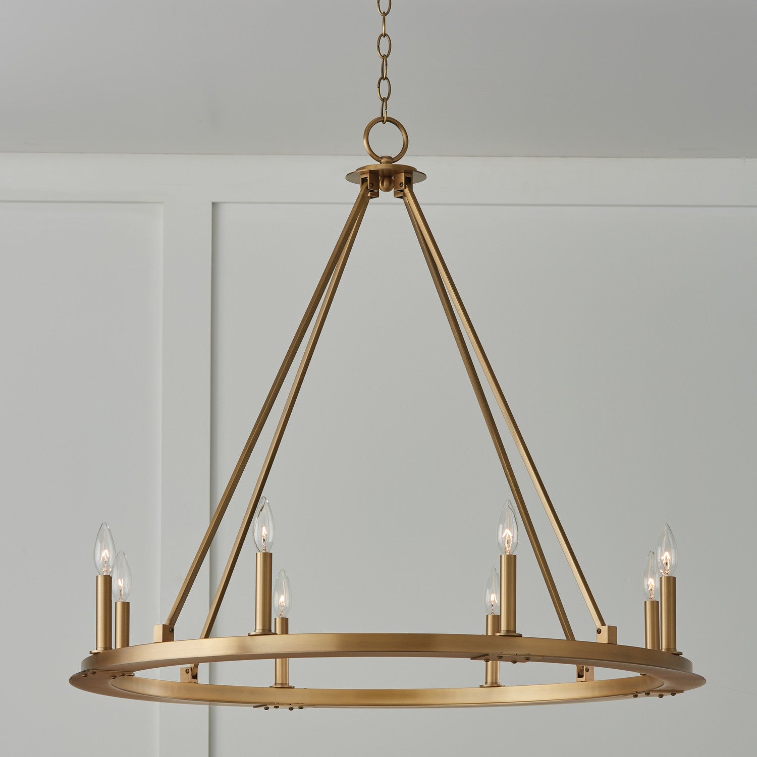 Capital Lighting - 4918AD - Eight Light Chandelier - Pearson - Aged Brass