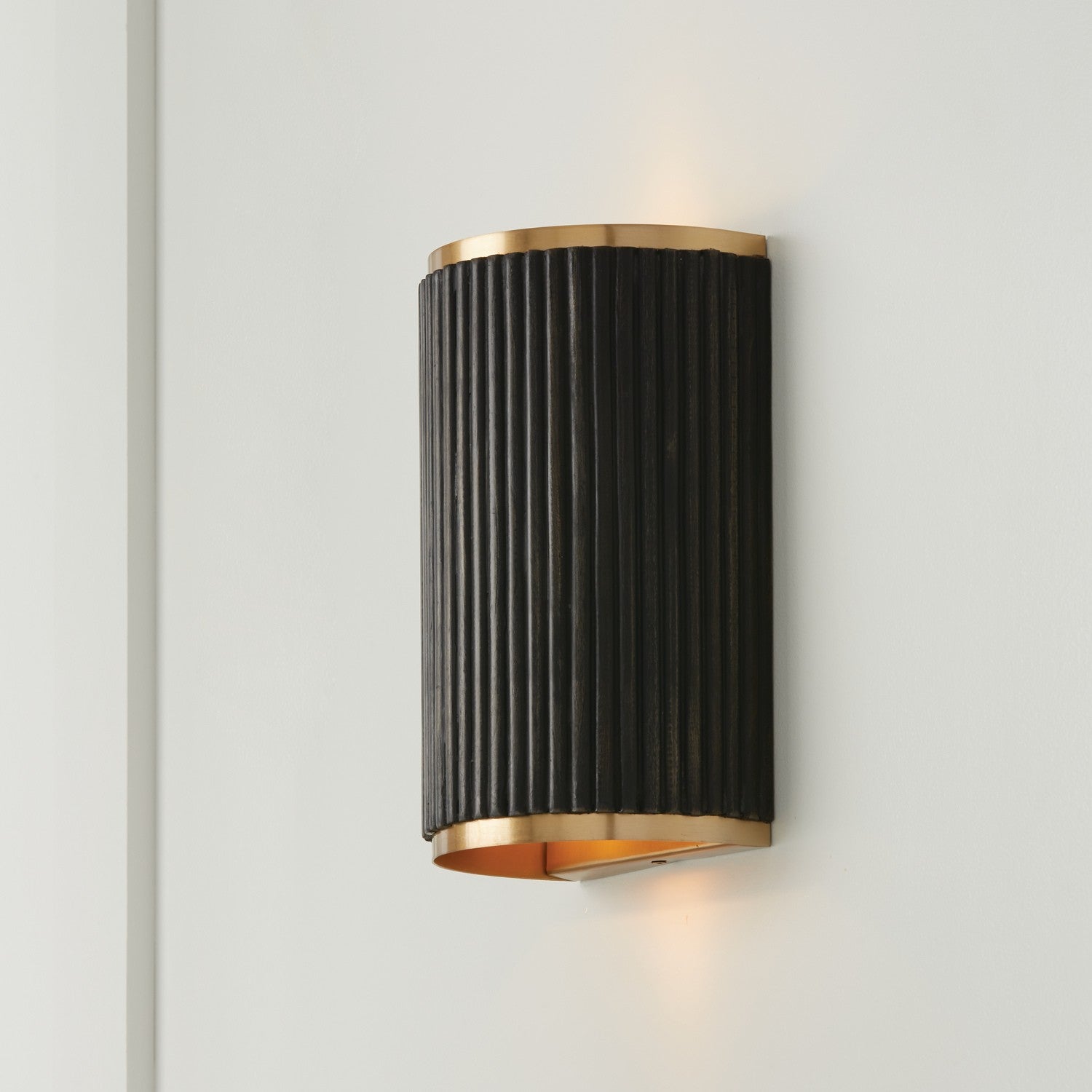 Capital Lighting - 650721KR - Two Light Wall Sconce - Donovan - Black Stain and Matte Brass