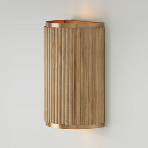 Capital Lighting - 650721WS - Two Light Wall Sconce - Donovan - White Wash and Matte Brass