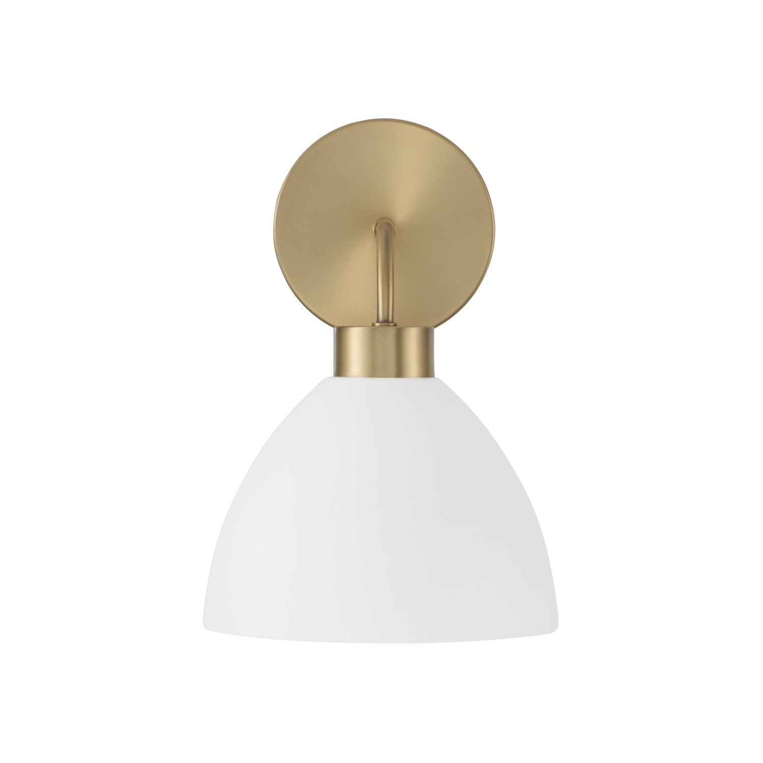 Capital Lighting - 652011AW - One Light Wall Sconce - Ross - Aged Brass and White
