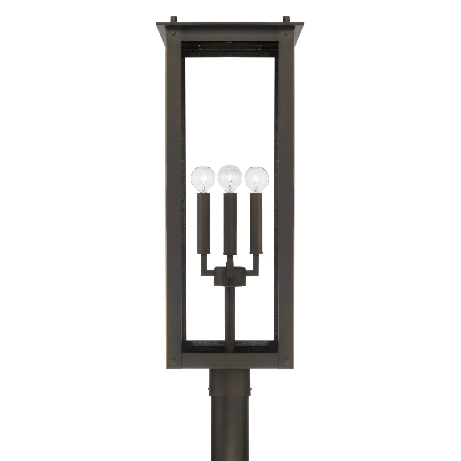 Capital Lighting - 934643OZ - Four Light Outdoor Post Lantern - Hunt - Oiled Bronze