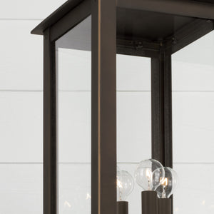 Capital Lighting - 934643OZ - Four Light Outdoor Post Lantern - Hunt - Oiled Bronze
