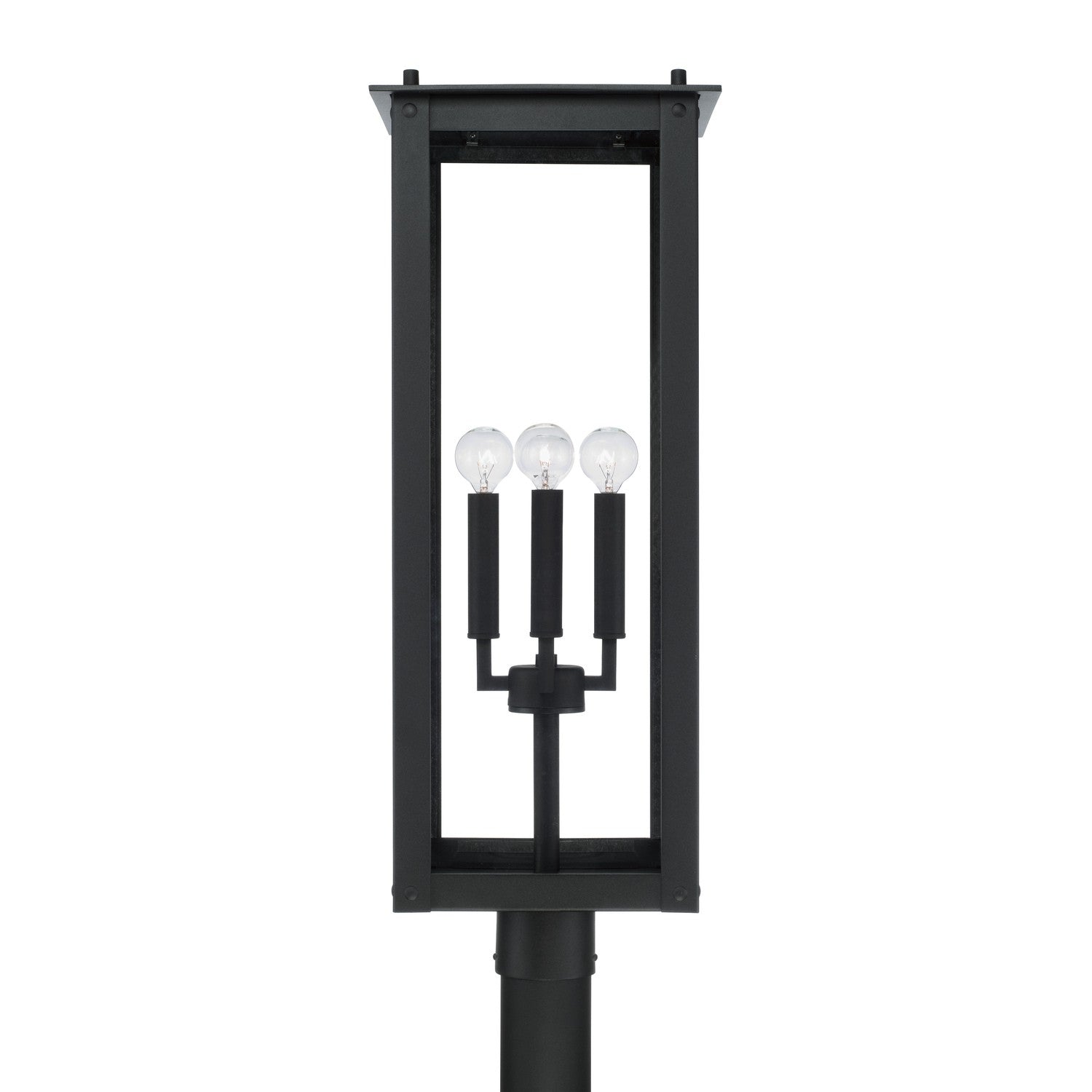 Capital Lighting - 934643BK - Four Light Outdoor Post Lantern - Hunt - Black