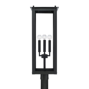 Capital Lighting - 934643BK - Four Light Outdoor Post Lantern - Hunt - Black