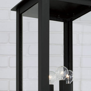 Capital Lighting - 934643BK - Four Light Outdoor Post Lantern - Hunt - Black