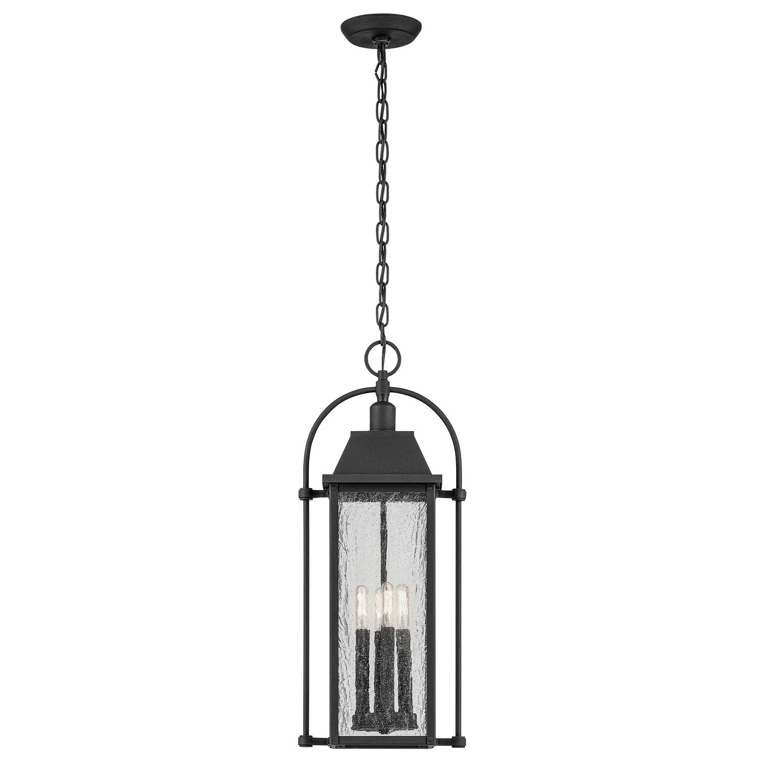 Kichler - 49718BKT - Four Light Outdoor Pendant - Harbor Row - Textured Black