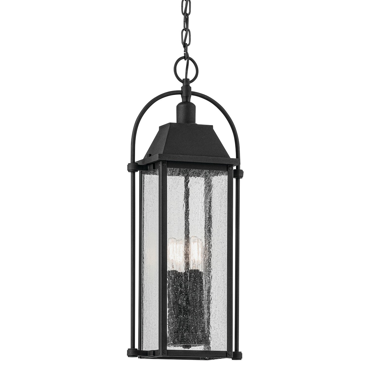 Kichler - 49718BKT - Four Light Outdoor Pendant - Harbor Row - Textured Black