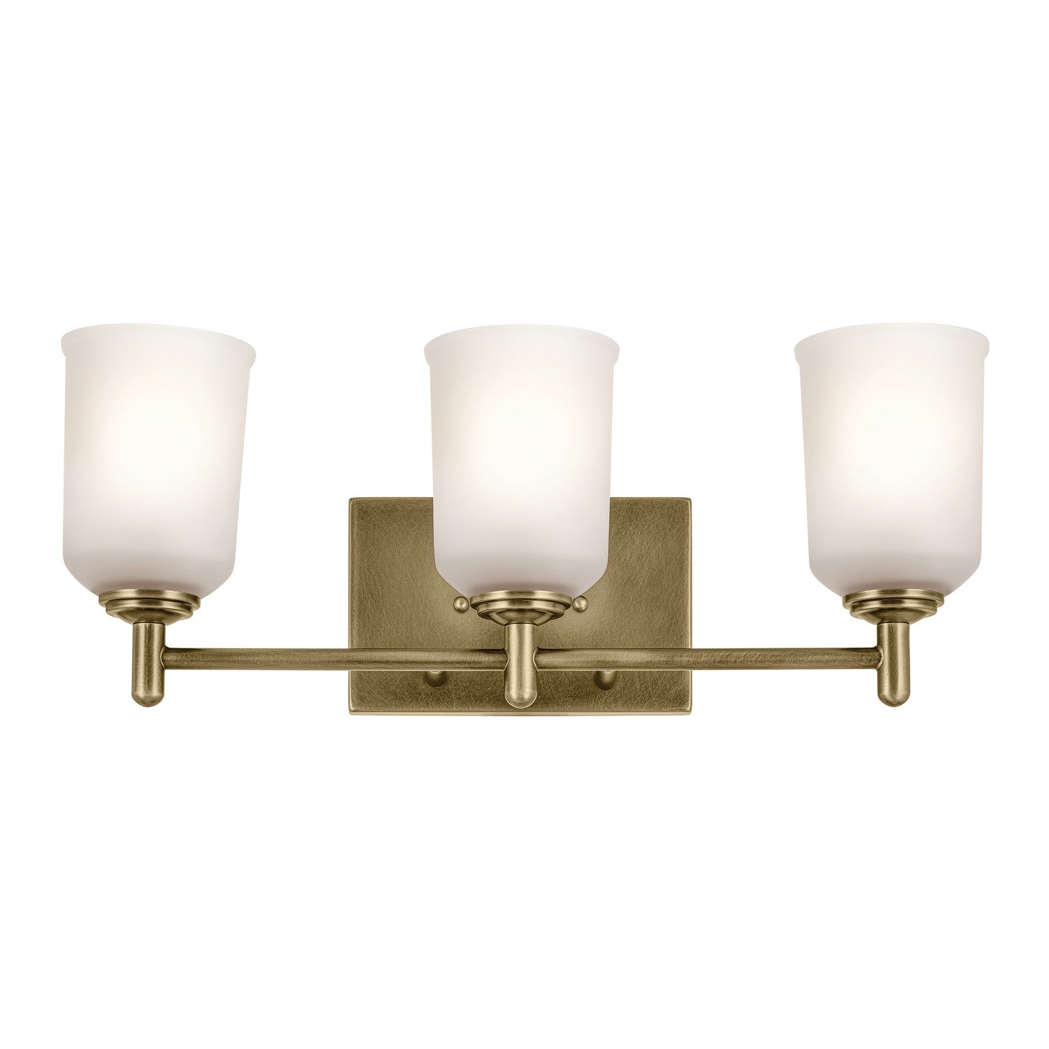 Kichler - 45574NBR - Three Light Bath - Shailene - Natural Brass