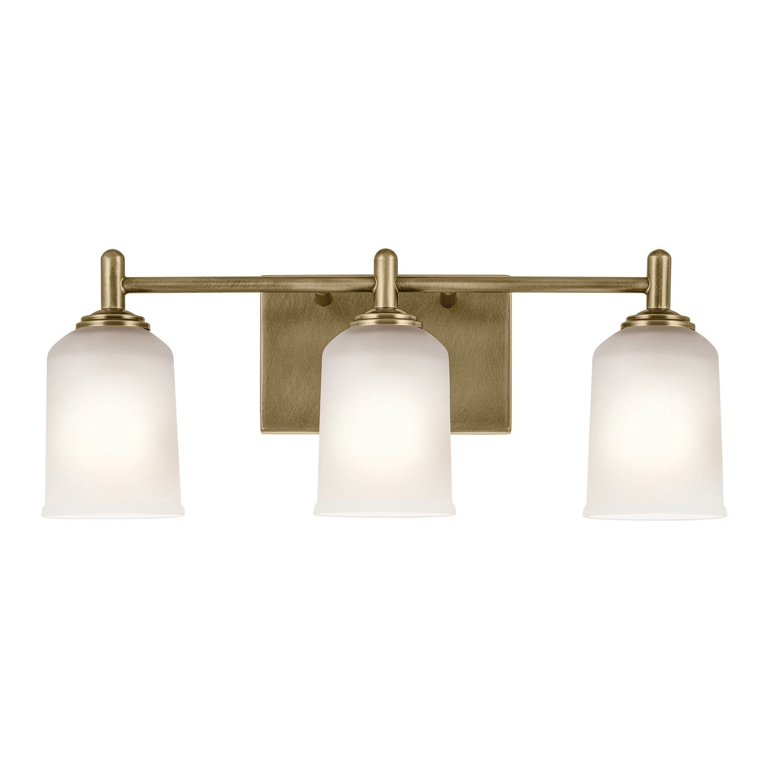 Kichler - 45574NBR - Three Light Bath - Shailene - Natural Brass