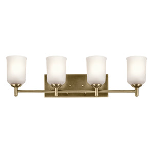 Kichler - 45575NBR - Four Light Bath - Shailene - Natural Brass