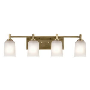 Kichler - 45575NBR - Four Light Bath - Shailene - Natural Brass