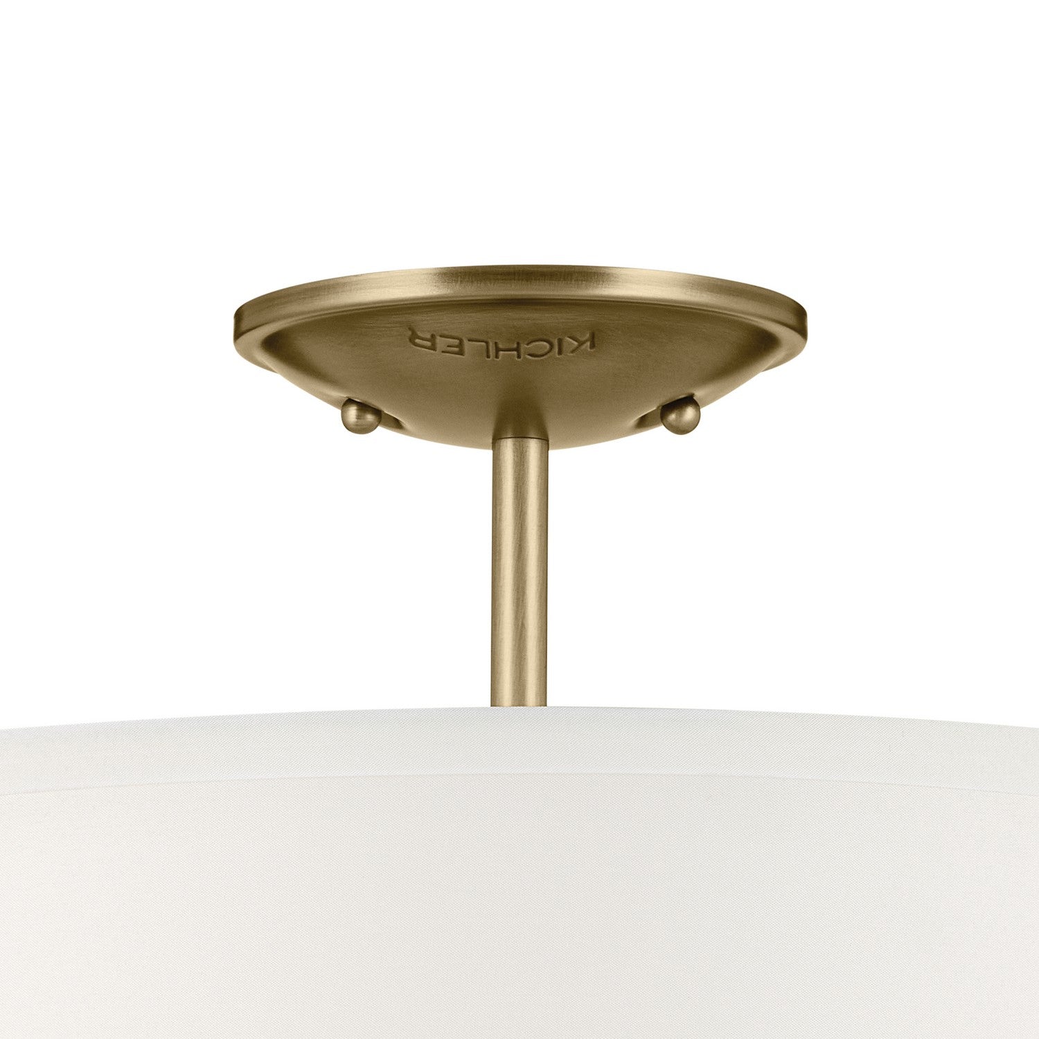 Kichler - 43675NBR - Three Light Semi Flush Mount - Shailene - Natural Brass