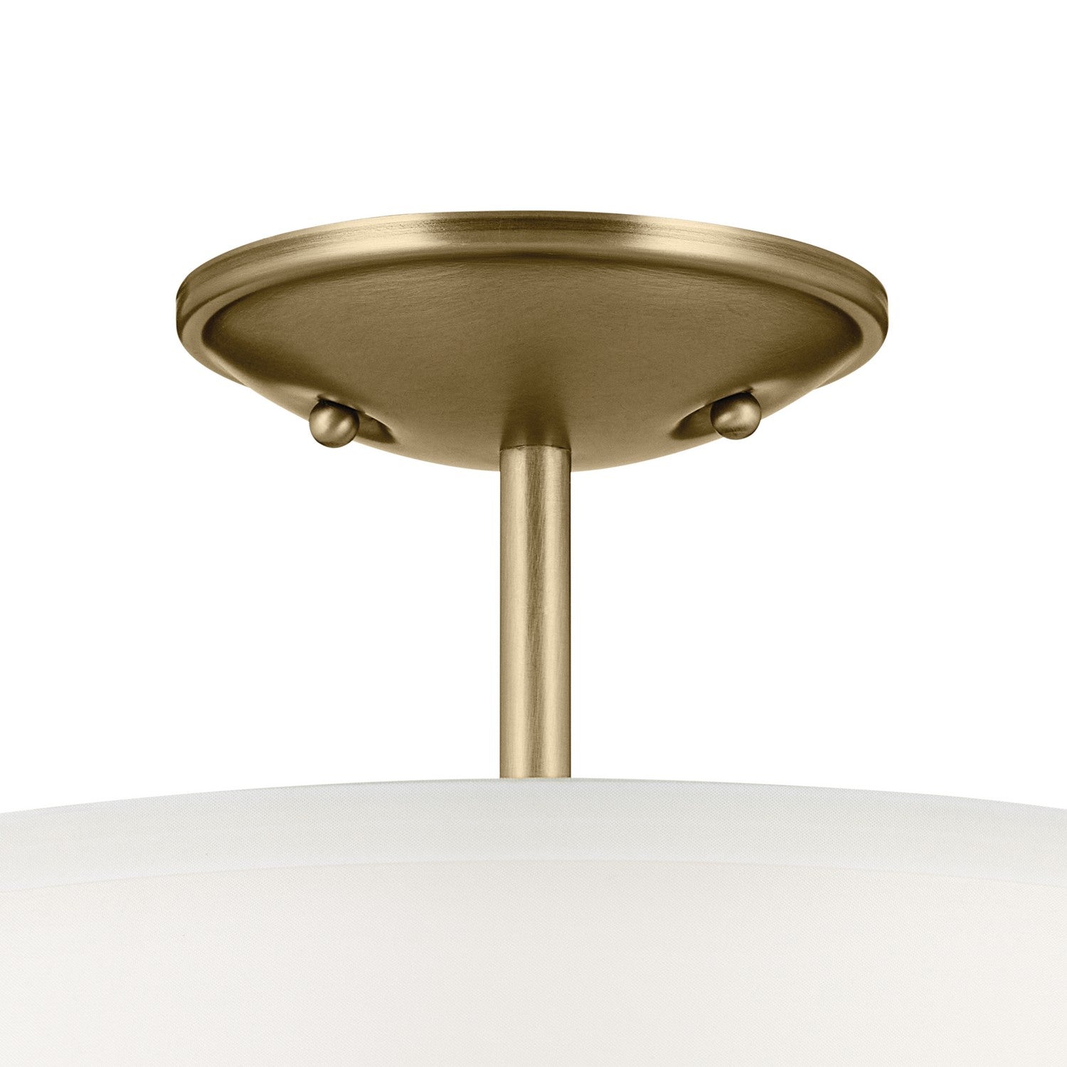 Kichler - 43692NBR - Three Light Semi Flush Mount - Shailene - Natural Brass