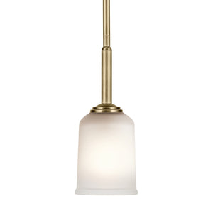 Kichler - 43674NBR - One Light Mini Pendant - Shailene - Natural Brass