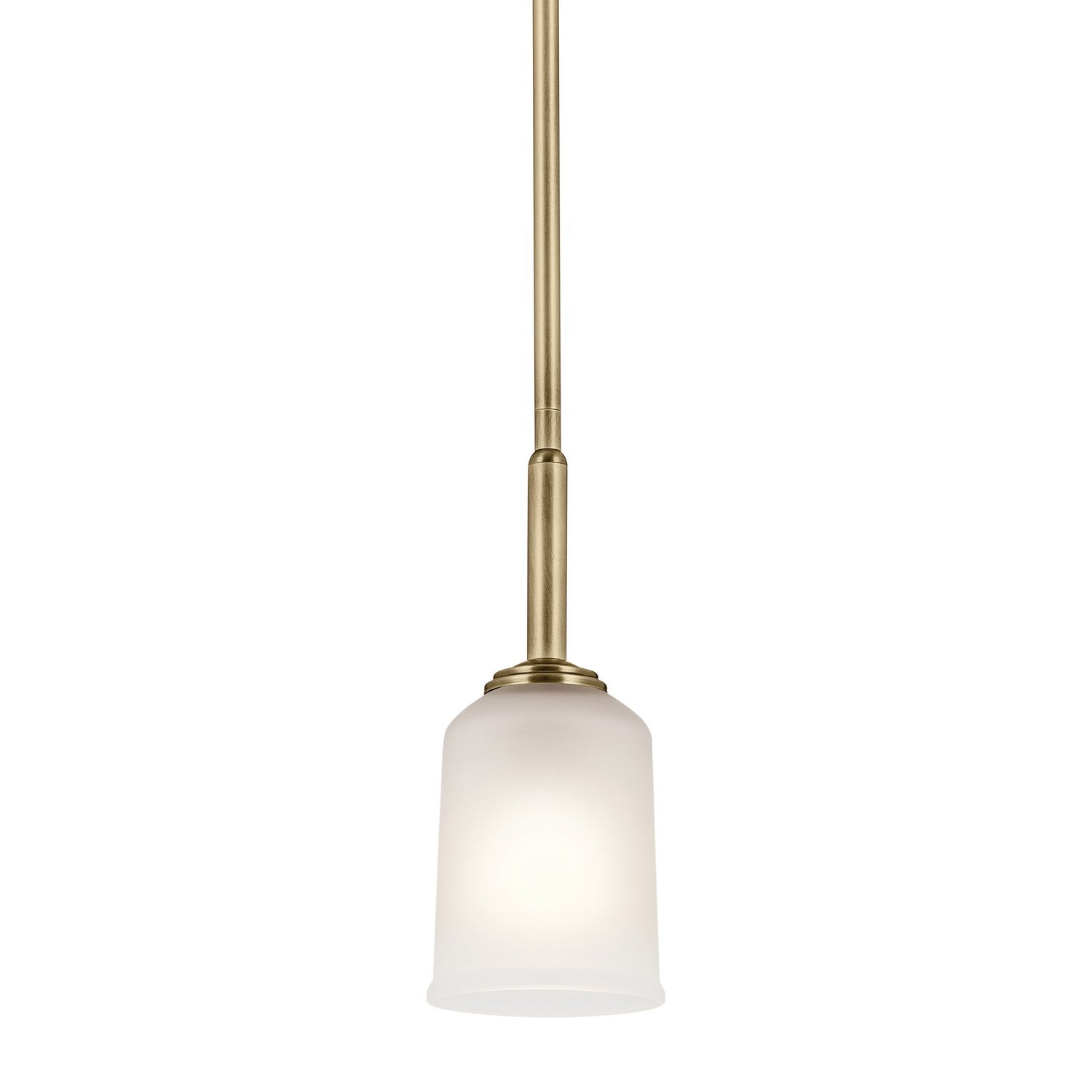 Kichler - 43674NBR - One Light Mini Pendant - Shailene - Natural Brass