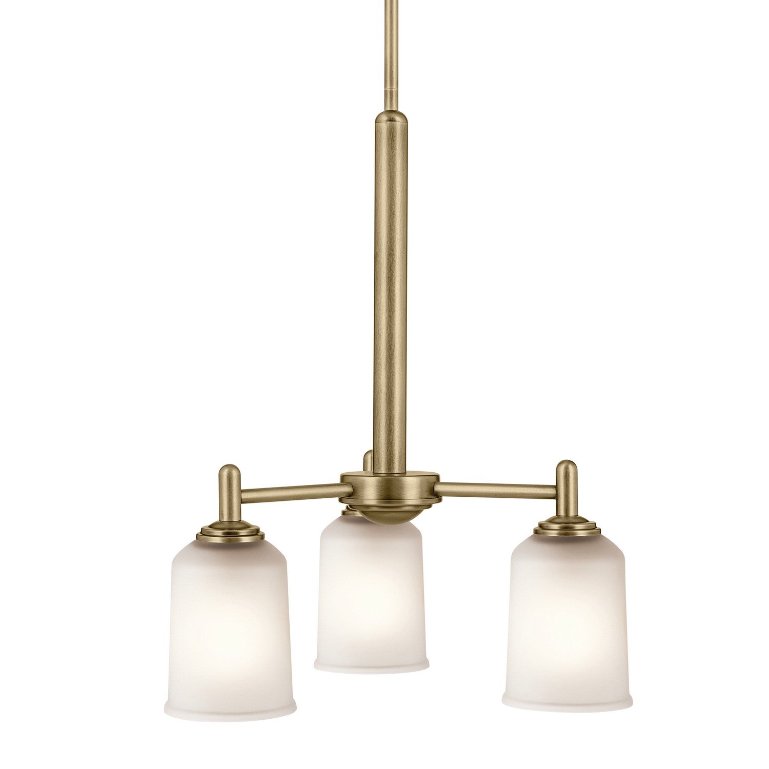 Kichler - 43670NBR - Three Light Mini Chandelier - Shailene - Natural Brass