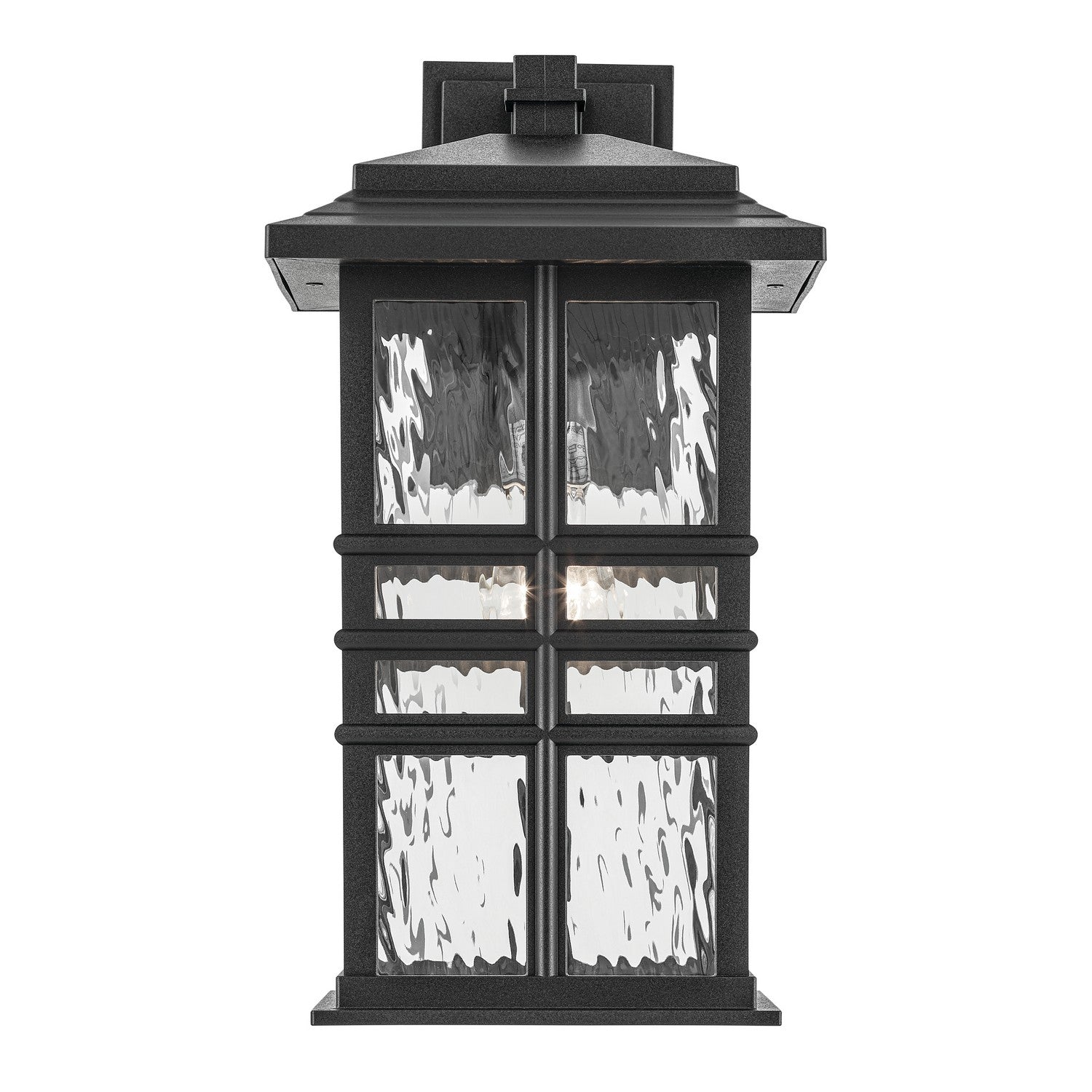 Kichler - 49831BKT - One Light Outdoor Wall Mount - Beacon Square - Textured Black