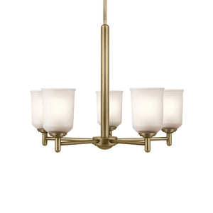 Kichler - 43671NBR - Five Light Chandelier - Shailene - Natural Brass