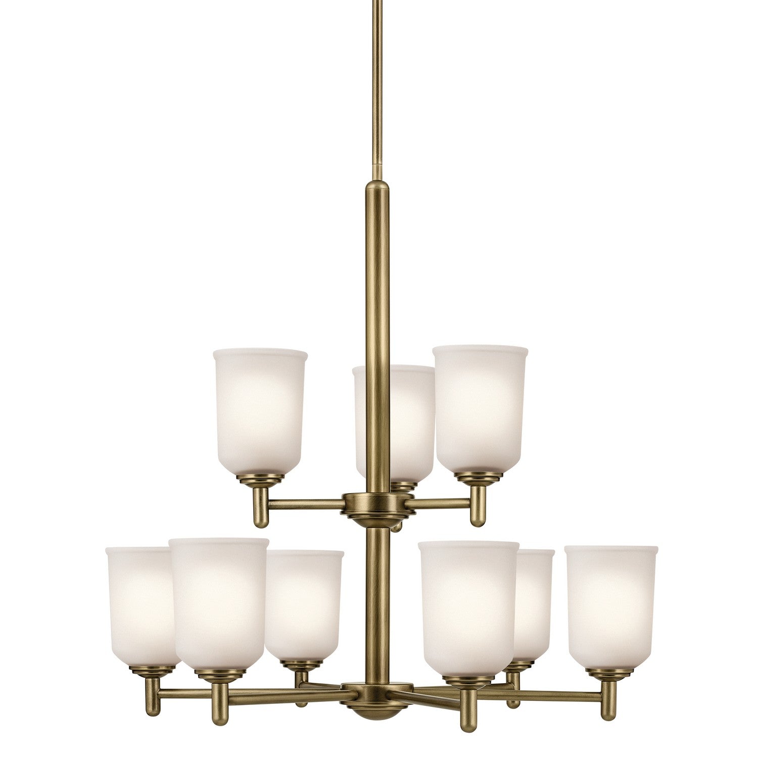 Kichler - 43672NBR - Nine Light Chandelier - Shailene - Natural Brass