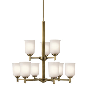 Kichler - 43672NBR - Nine Light Chandelier - Shailene - Natural Brass