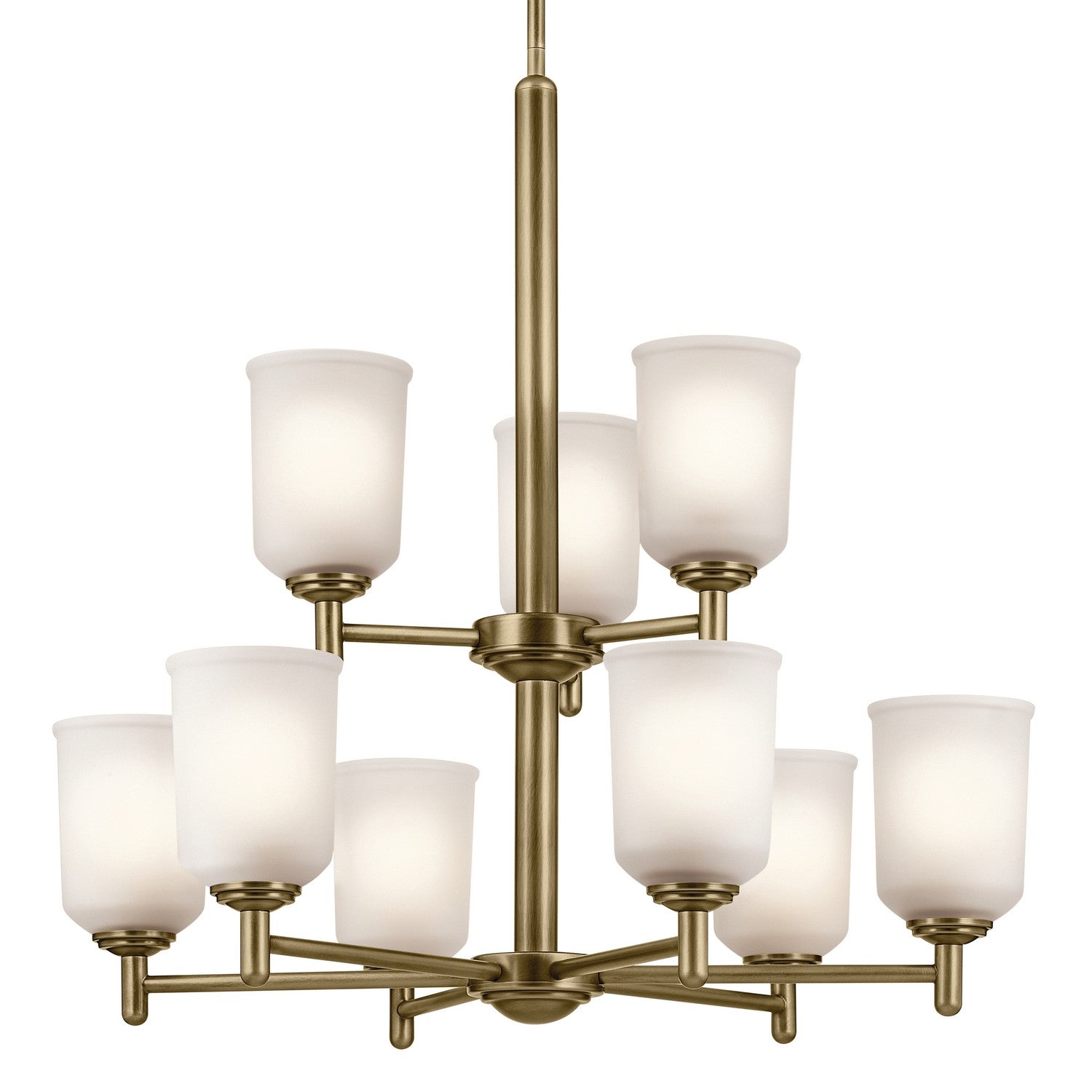 Kichler - 43672NBR - Nine Light Chandelier - Shailene - Natural Brass