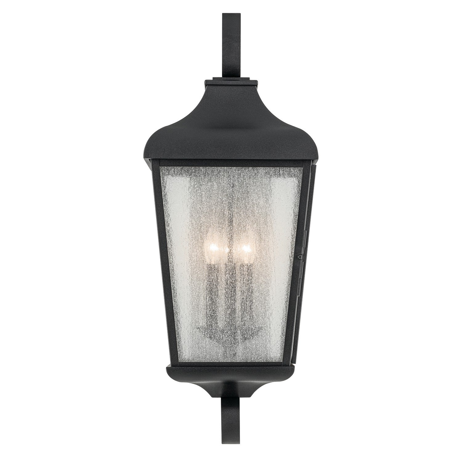 Kichler - 49738BKT - Three Light Outdoor Wall Mount - Forestdale - Textured Black