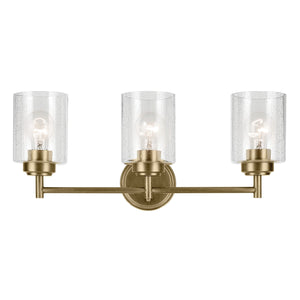 Kichler - 45886NBR - Three Light Bath - Winslow - Natural Brass