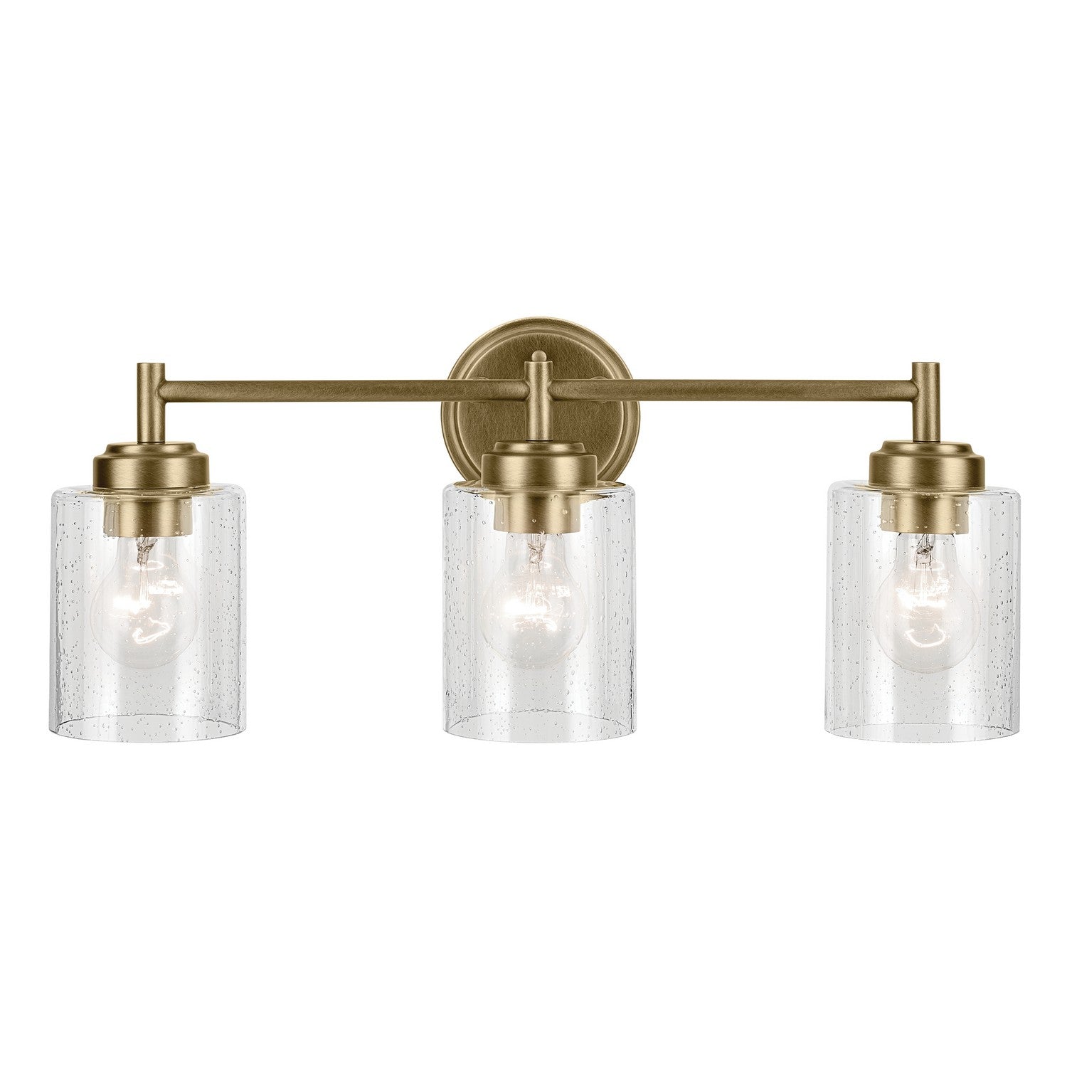 Kichler - 45886NBR - Three Light Bath - Winslow - Natural Brass