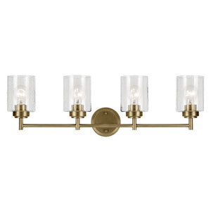 Kichler - 45887NBR - Four Light Bath - Winslow - Natural Brass