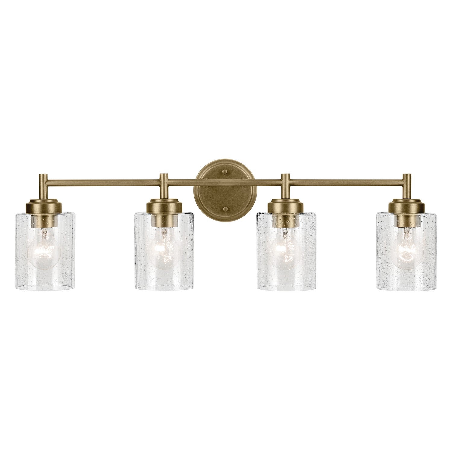 Kichler - 45887NBR - Four Light Bath - Winslow - Natural Brass