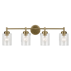 Kichler - 45887NBR - Four Light Bath - Winslow - Natural Brass