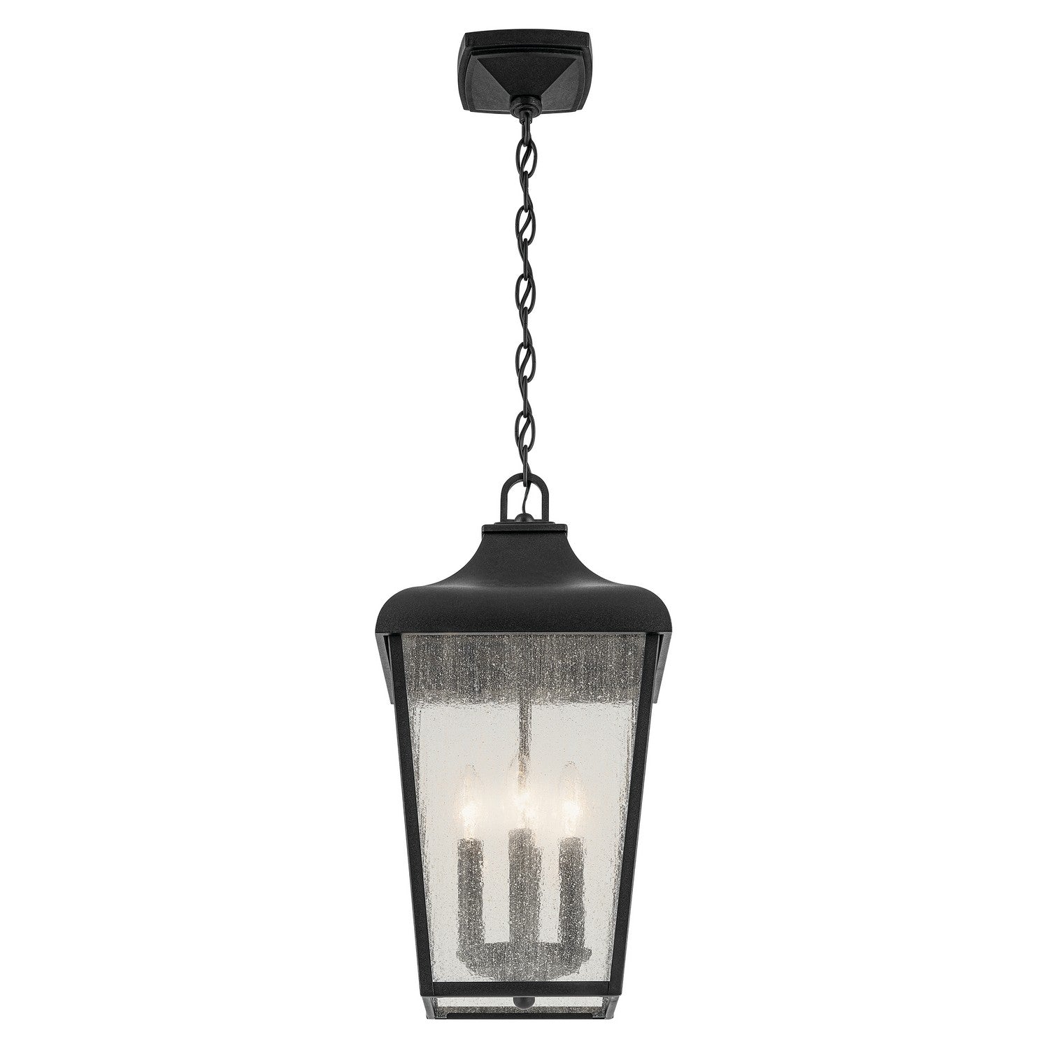 Kichler - 49740BKT - Four Light Outdoor Pendant - Forestdale - Textured Black