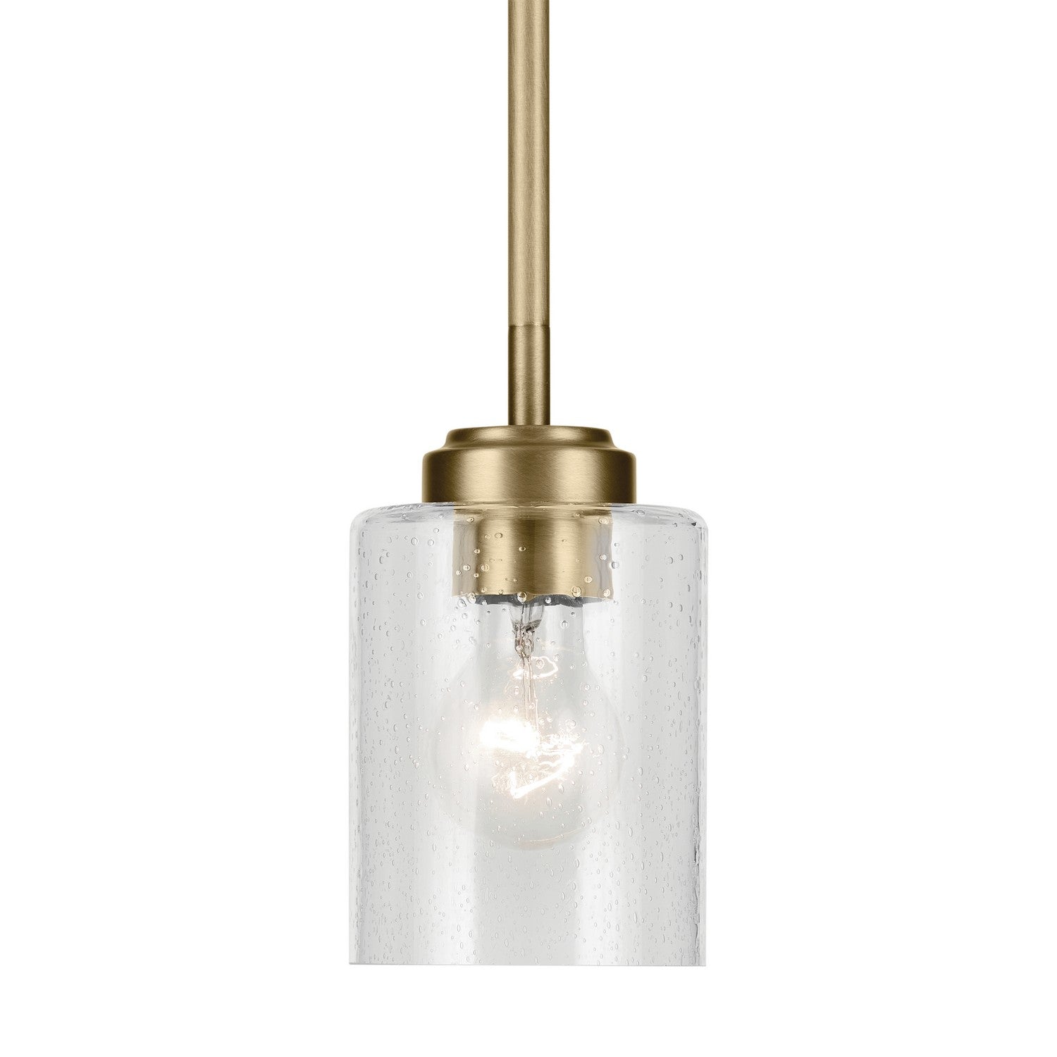 Kichler - 44032NBR - One Light Mini Pendant - Winslow - Natural Brass