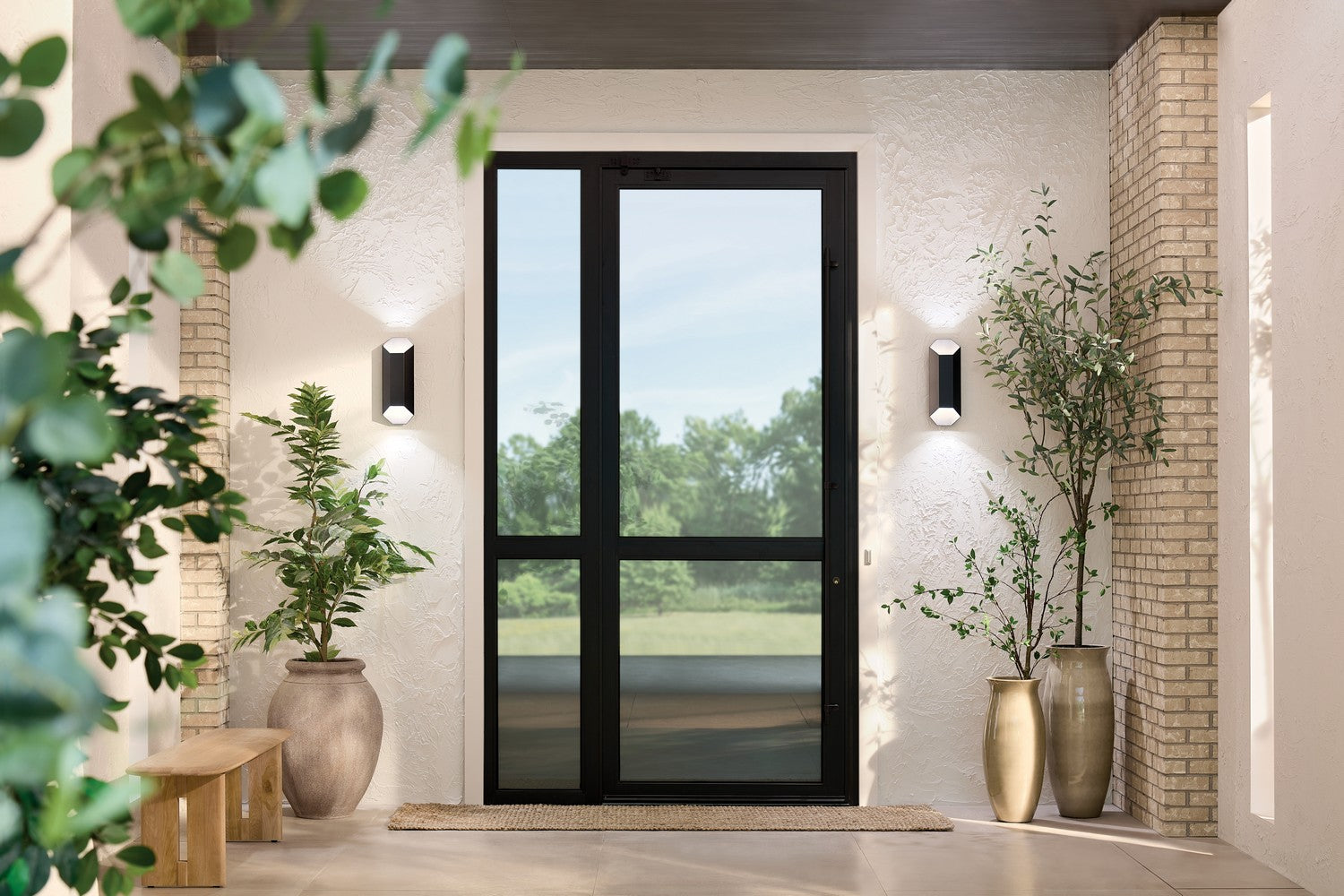 Kichler - 49608BKLED - LED Outdoor Wall Mount - Estella - Black