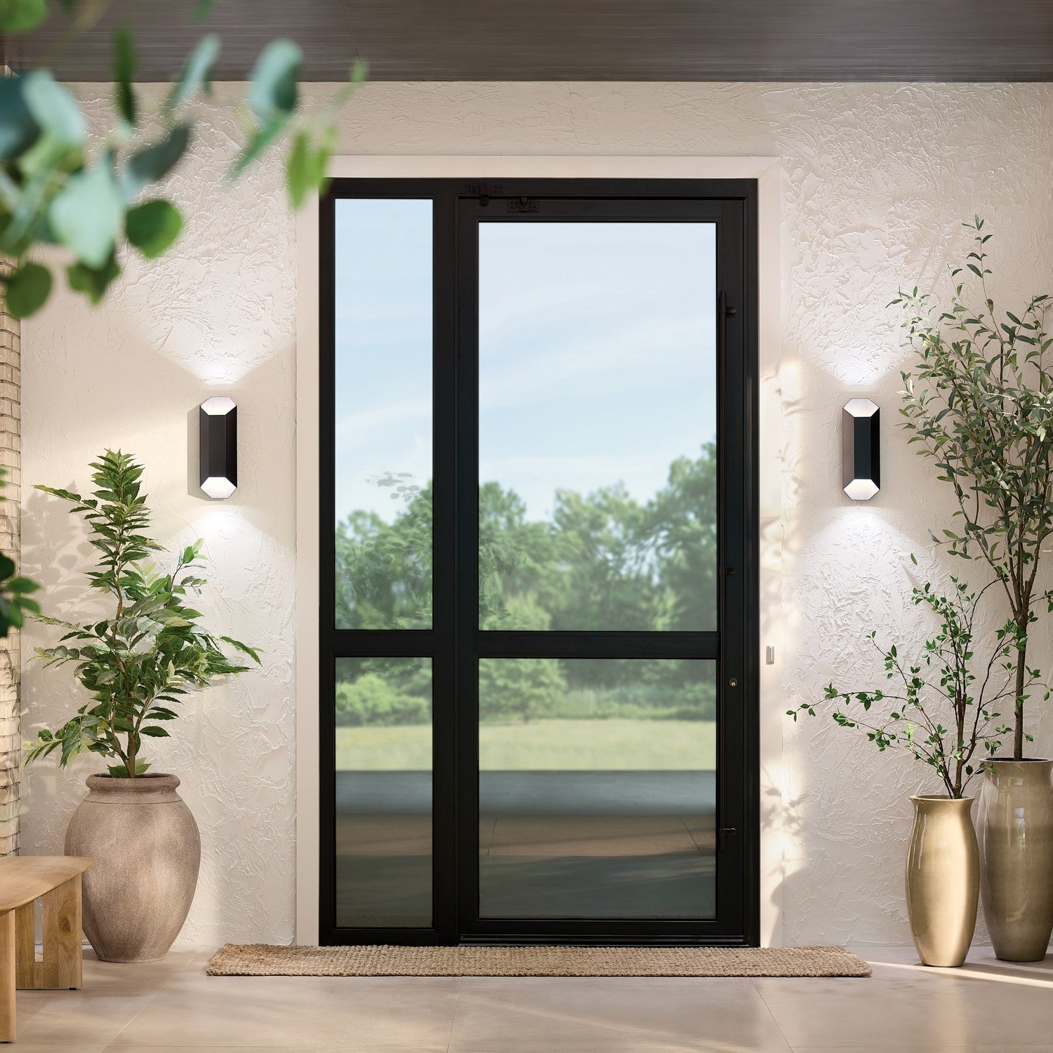 Kichler - 49608BKLED - LED Outdoor Wall Mount - Estella - Black