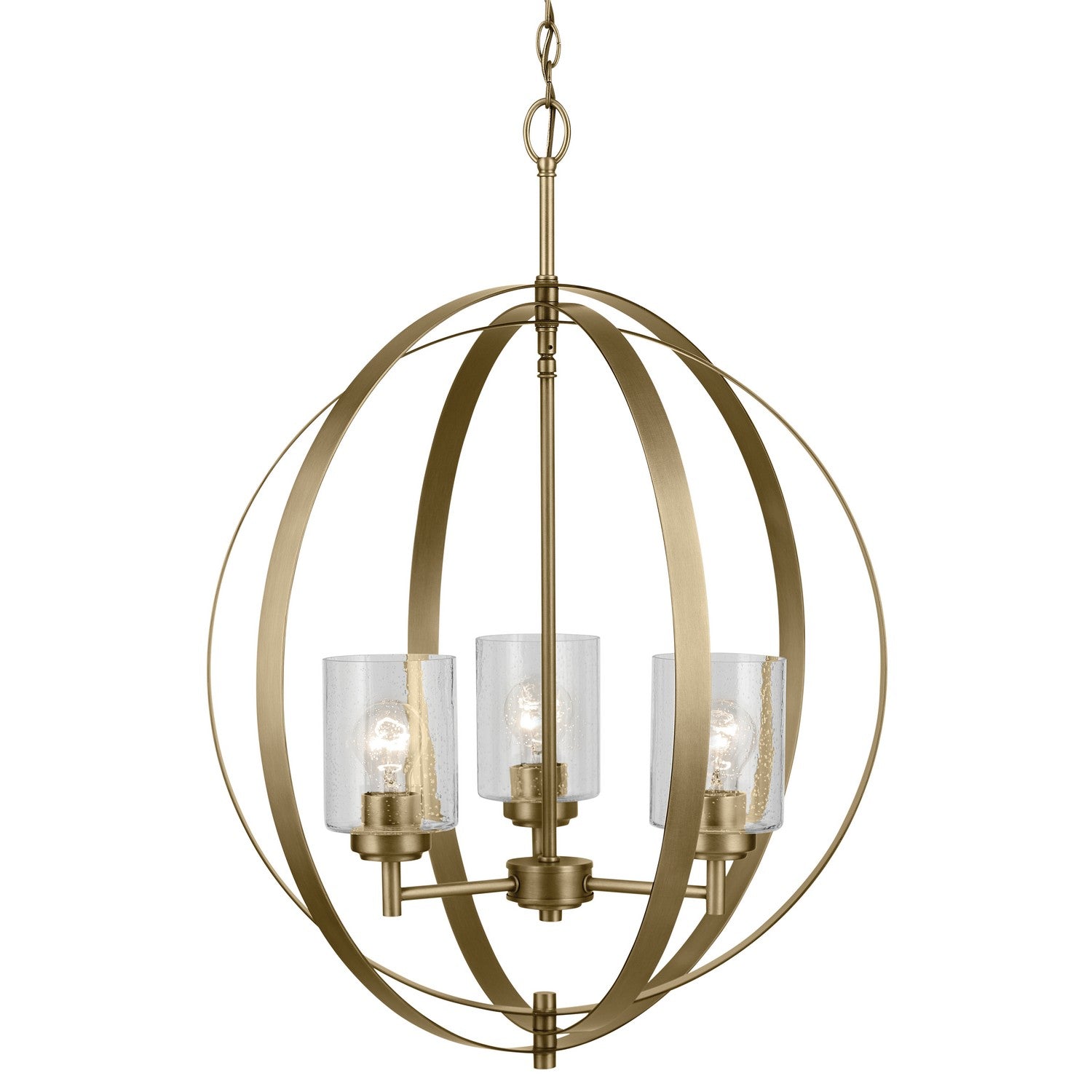 Kichler - 44034NBR - Three Light Chandelier - Winslow - Natural Brass