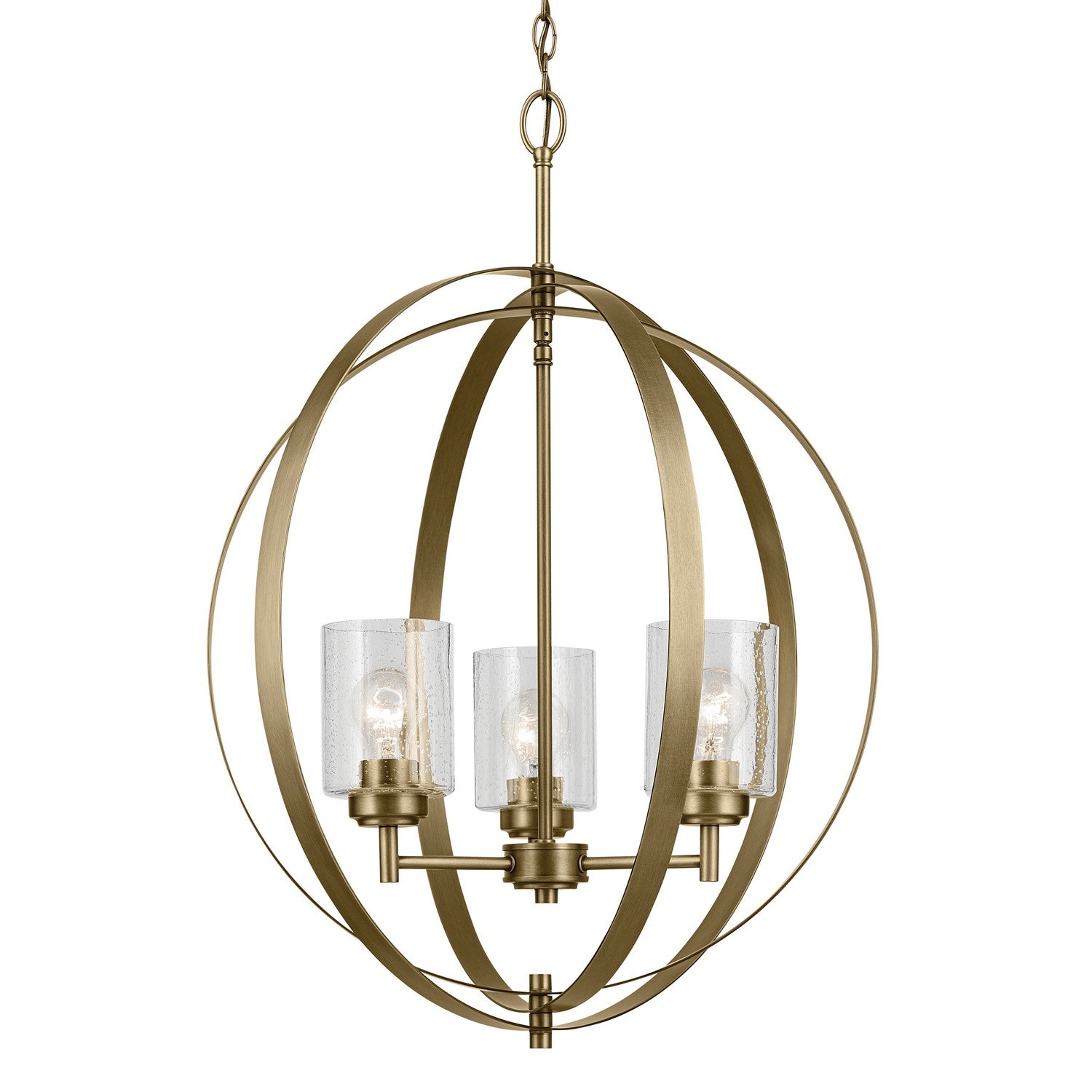 Kichler - 44034NBR - Three Light Chandelier - Winslow - Natural Brass