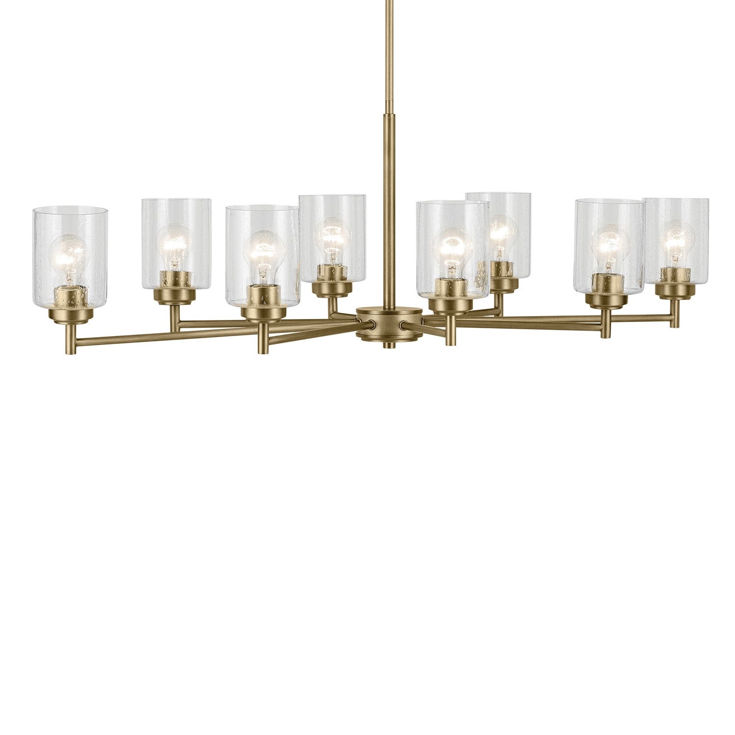 Kichler - 44035NBR - Eight Light Chandelier - Winslow - Natural Brass