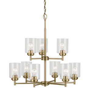 Kichler - 44031NBR - Nine Light Chandelier - Winslow - Natural Brass